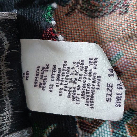 1990's Vintage Christmas Tapestry Vest Medium Large - Picture 11 of 17